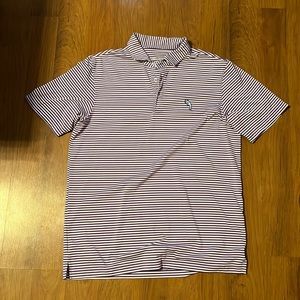 Preppies medium purple white polo
